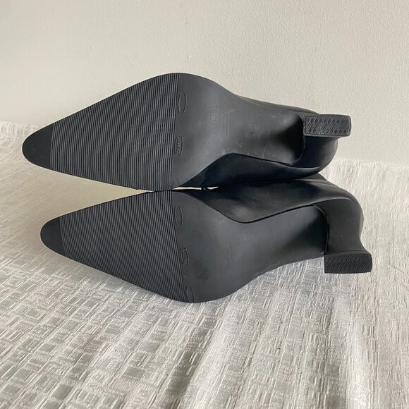 Sacha London Leather Lace Detail Heeled Boots Sz 8 M - Picture 10 of 13